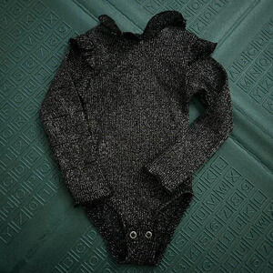 Zara baby onesie size 6-9 months sparkly  black!​